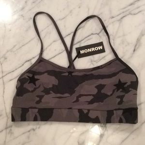Monrow camo sports bra